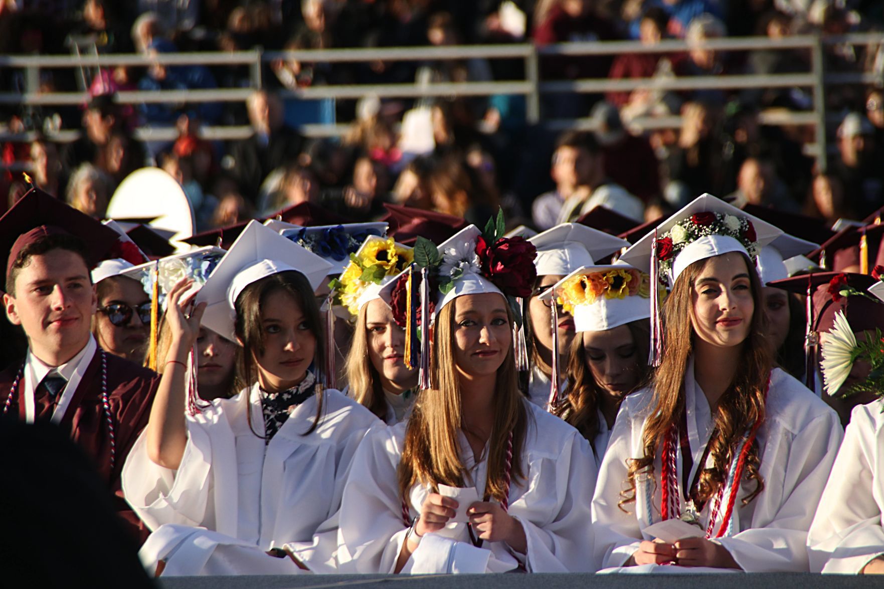 Graduates awaiting diplomas